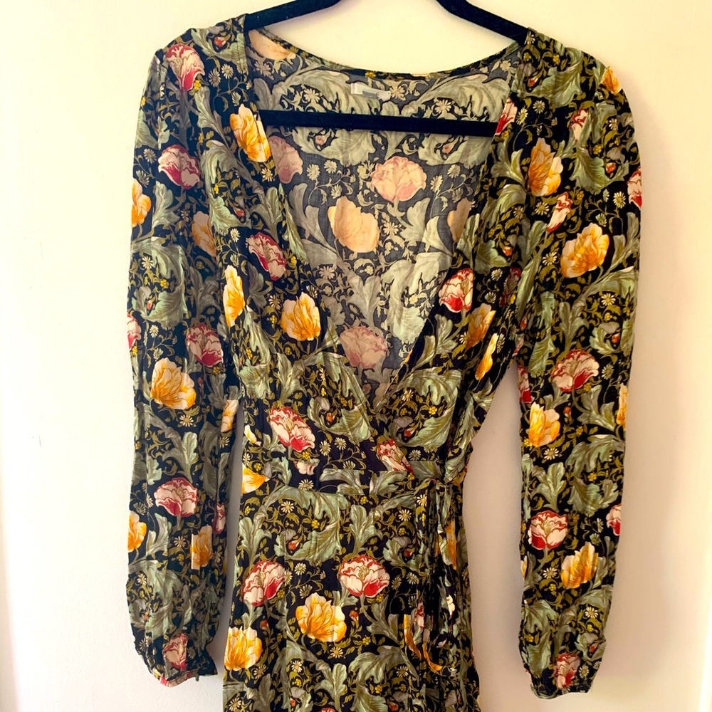 Floral wrap dress